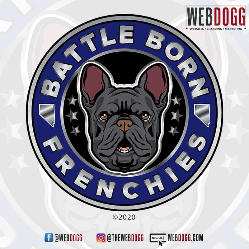 Battle Born Frenchies - Breeder Logo Design